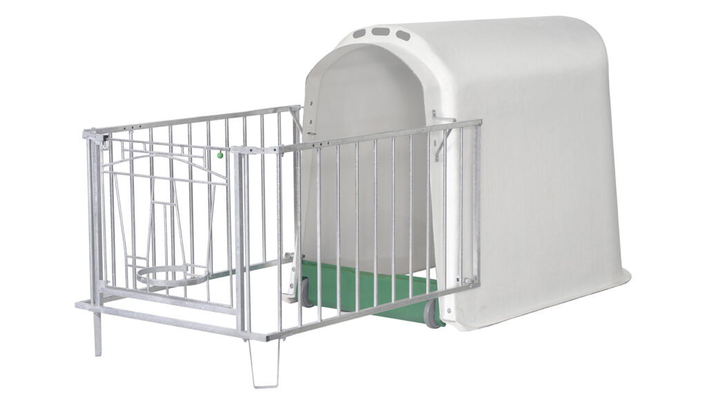 Kälber Iglu Comfort mit 4-teiligem Gitter